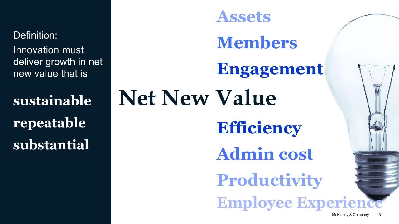 Text slide 3 from Driving Innovation At Scale McKinsey