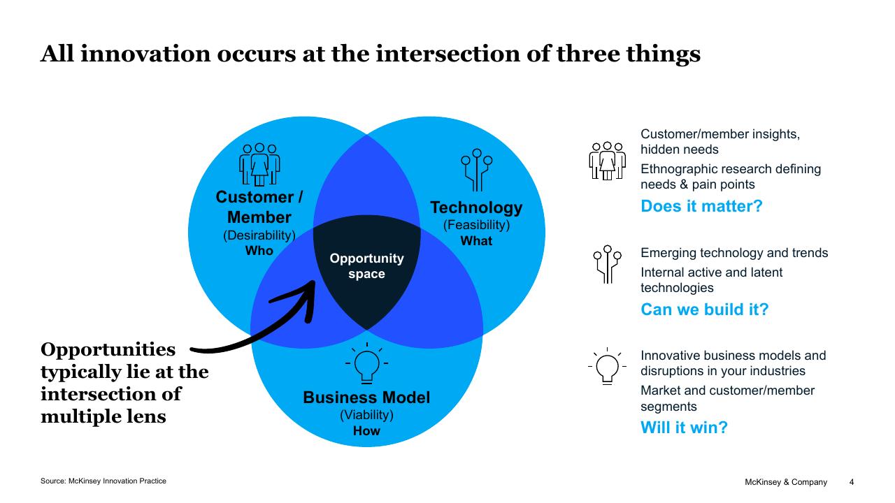 Framework slide 4 from Driving Innovation At Scale McKinsey