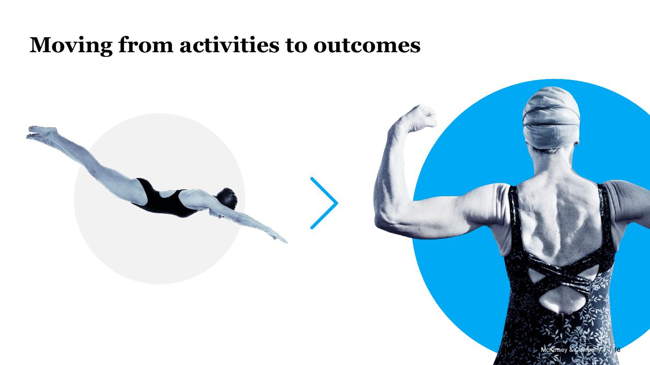 Comparison slide 16 from Driving Innovation At Scale McKinsey