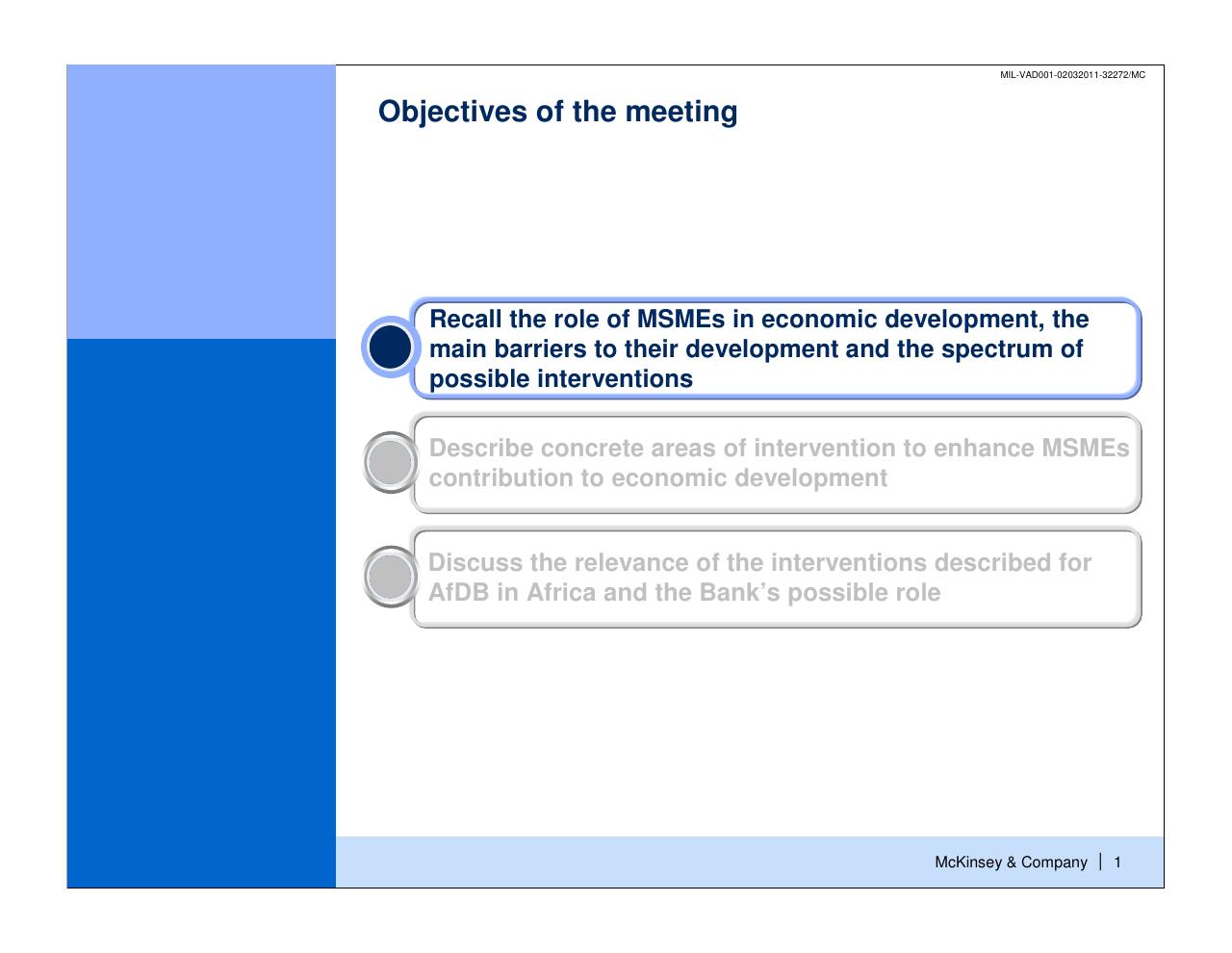 Text slide 2 from Enhancing The Contribution Of Msmes To Economic Development Main Barriers And Possible Interventions
