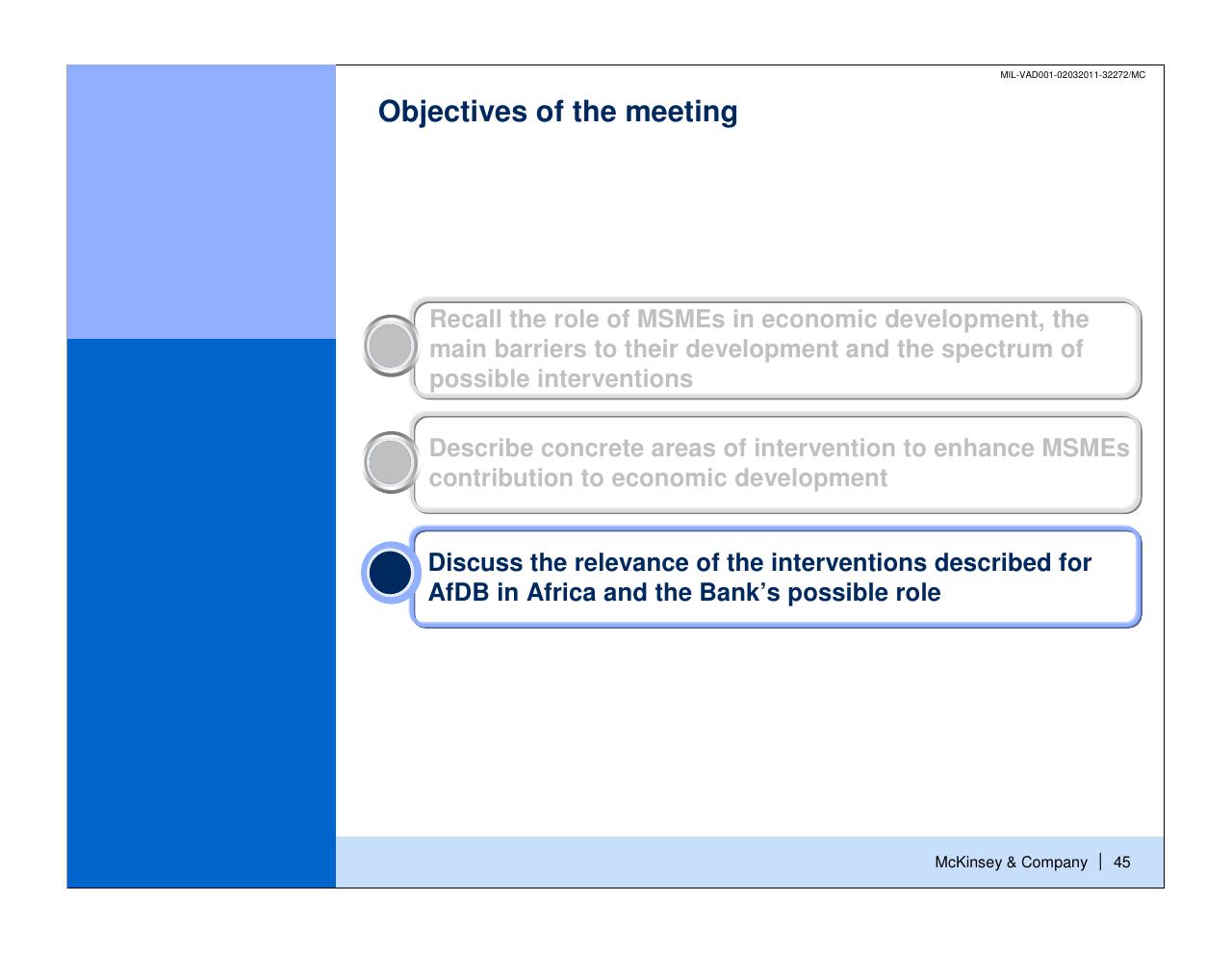 Agenda slide 46 from Enhancing The Contribution Of Msmes To Economic Development Main Barriers And Possible Interventions