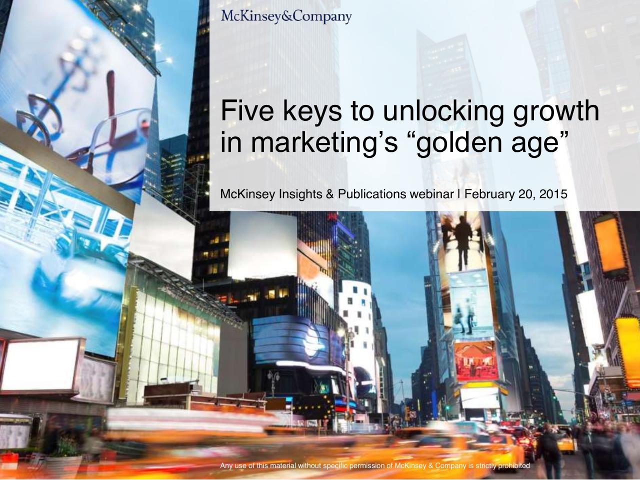 Five Keys To Unlocking Growth In Marketings Golden Age consulting deck cover