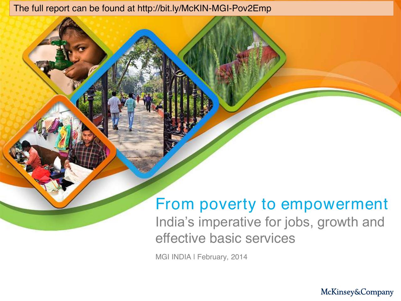 From Poverty To Empowerment Indias Imperative For Jobs Growth And Effective Basic Services consulting deck cover