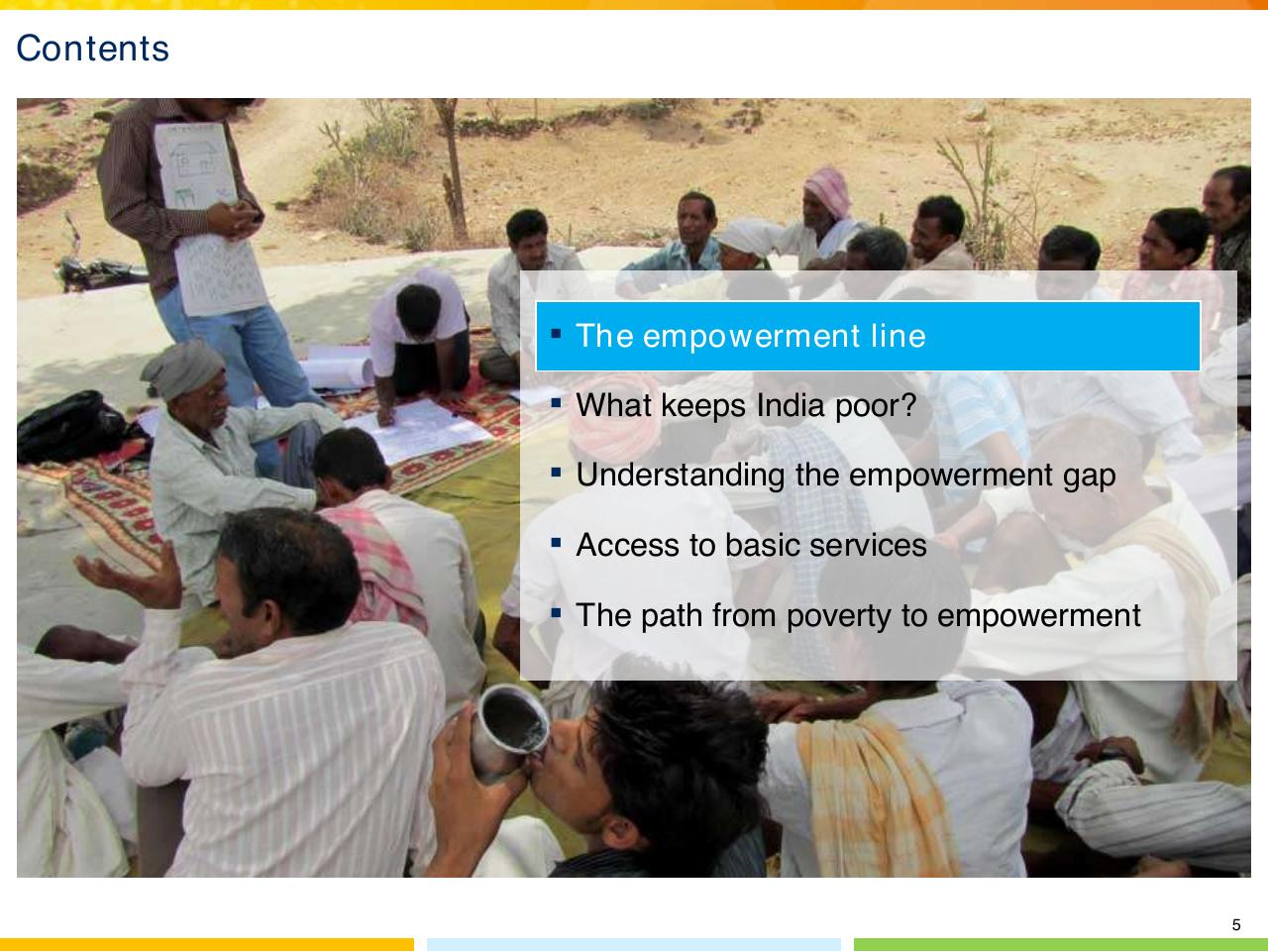 Section Divider slide 6 from From Poverty To Empowerment Indias Imperative For Jobs Growth And Effective Basic Services