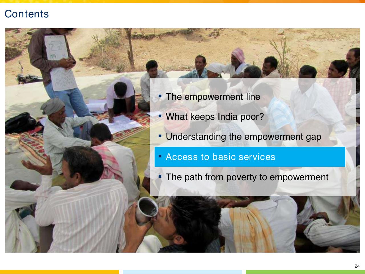 Section Divider slide 25 from From Poverty To Empowerment Indias Imperative For Jobs Growth And Effective Basic Services