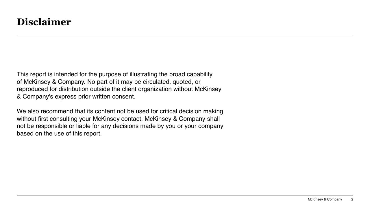 Text slide 2 from Global Economics Intelligence McKinsey