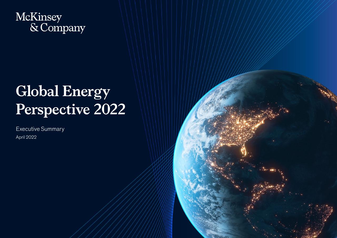 Global Energy Perspective 2022 McKinsey consulting deck cover
