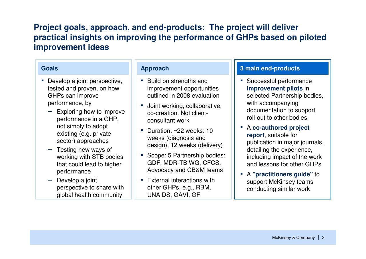 Comparison slide 4 from Helping Global Health Partnerships To Increase Their Impact Stop Tb Partnership McKinsey Collaboration
