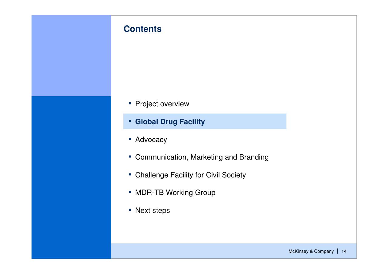 Section Divider slide 15 from Helping Global Health Partnerships To Increase Their Impact Stop Tb Partnership McKinsey Collaboration