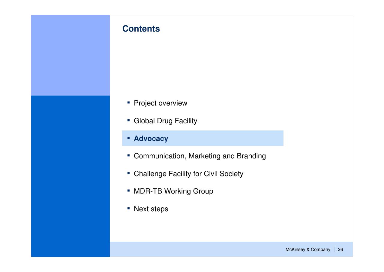 Section Divider slide 27 from Helping Global Health Partnerships To Increase Their Impact Stop Tb Partnership McKinsey Collaboration