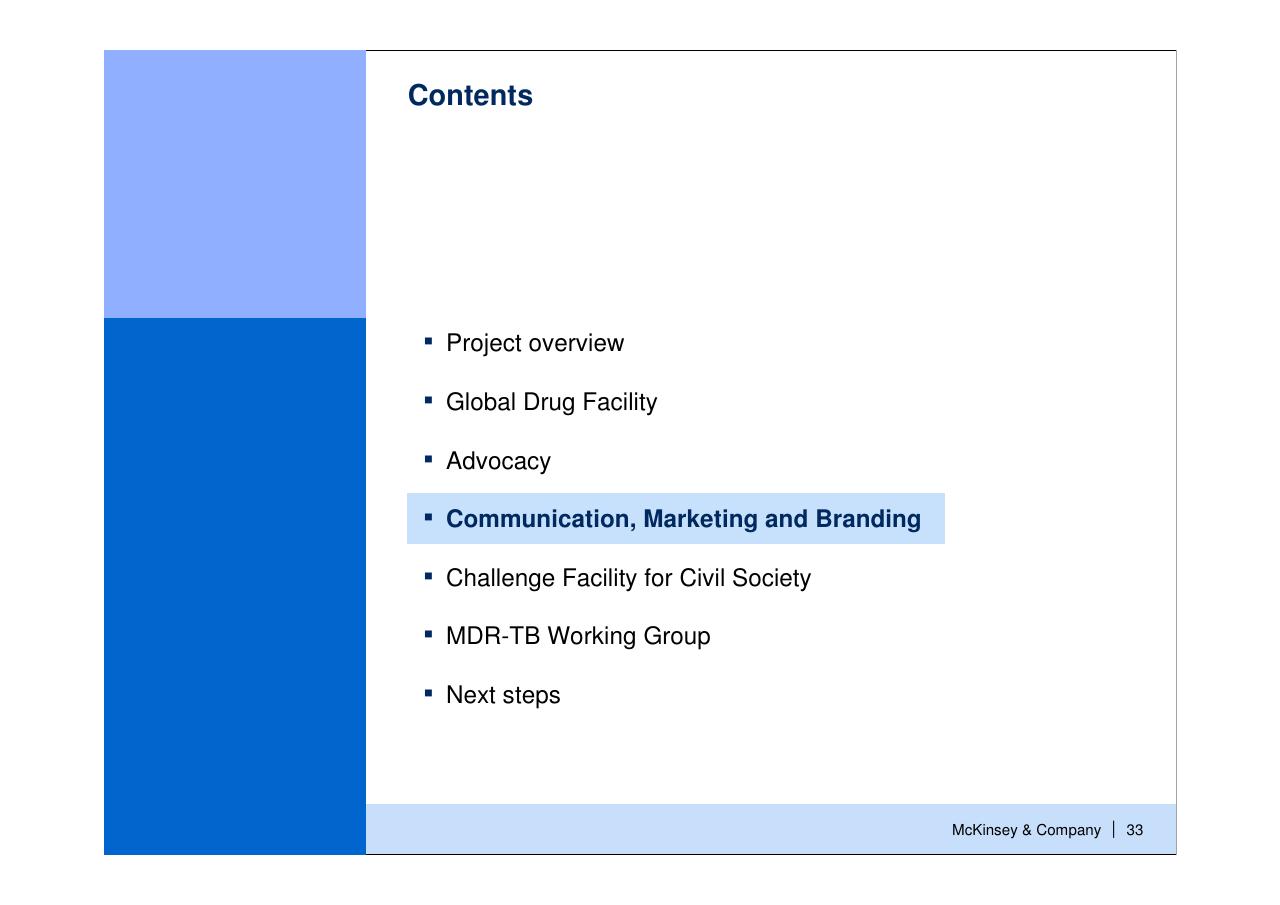 Section Divider slide 34 from Helping Global Health Partnerships To Increase Their Impact Stop Tb Partnership McKinsey Collaboration