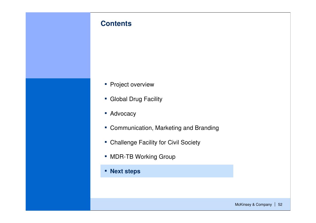 Section Divider slide 53 from Helping Global Health Partnerships To Increase Their Impact Stop Tb Partnership McKinsey Collaboration