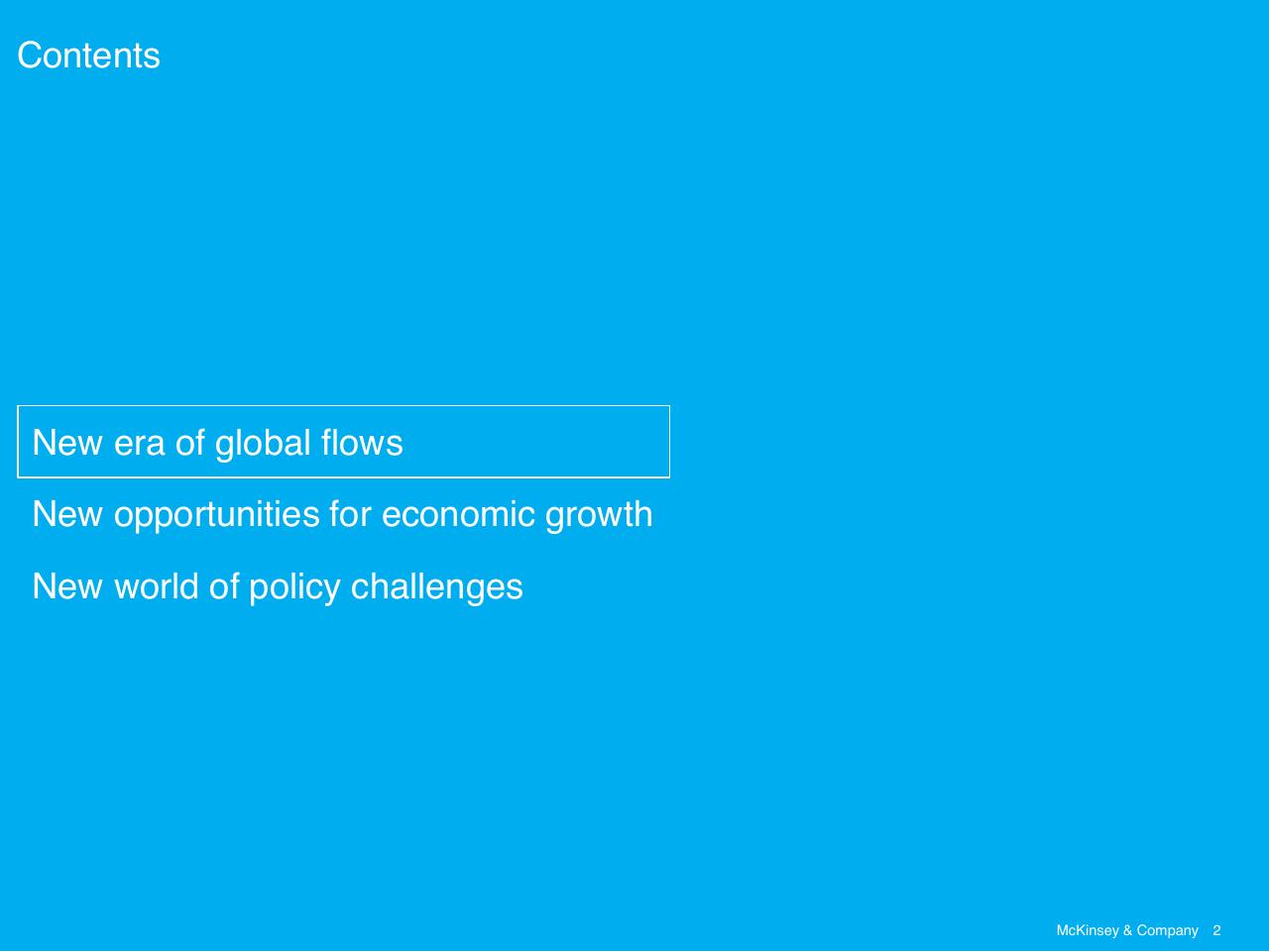 Section Divider slide 2 from Investment And Industrial Policy A Perspective On The Future