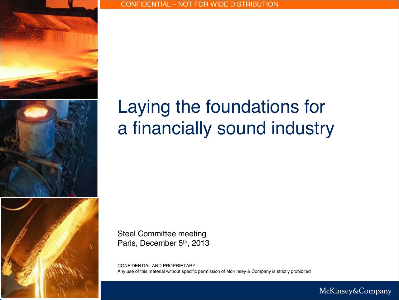 Laying The Foundations For A Financially Sound Industry consulting deck cover