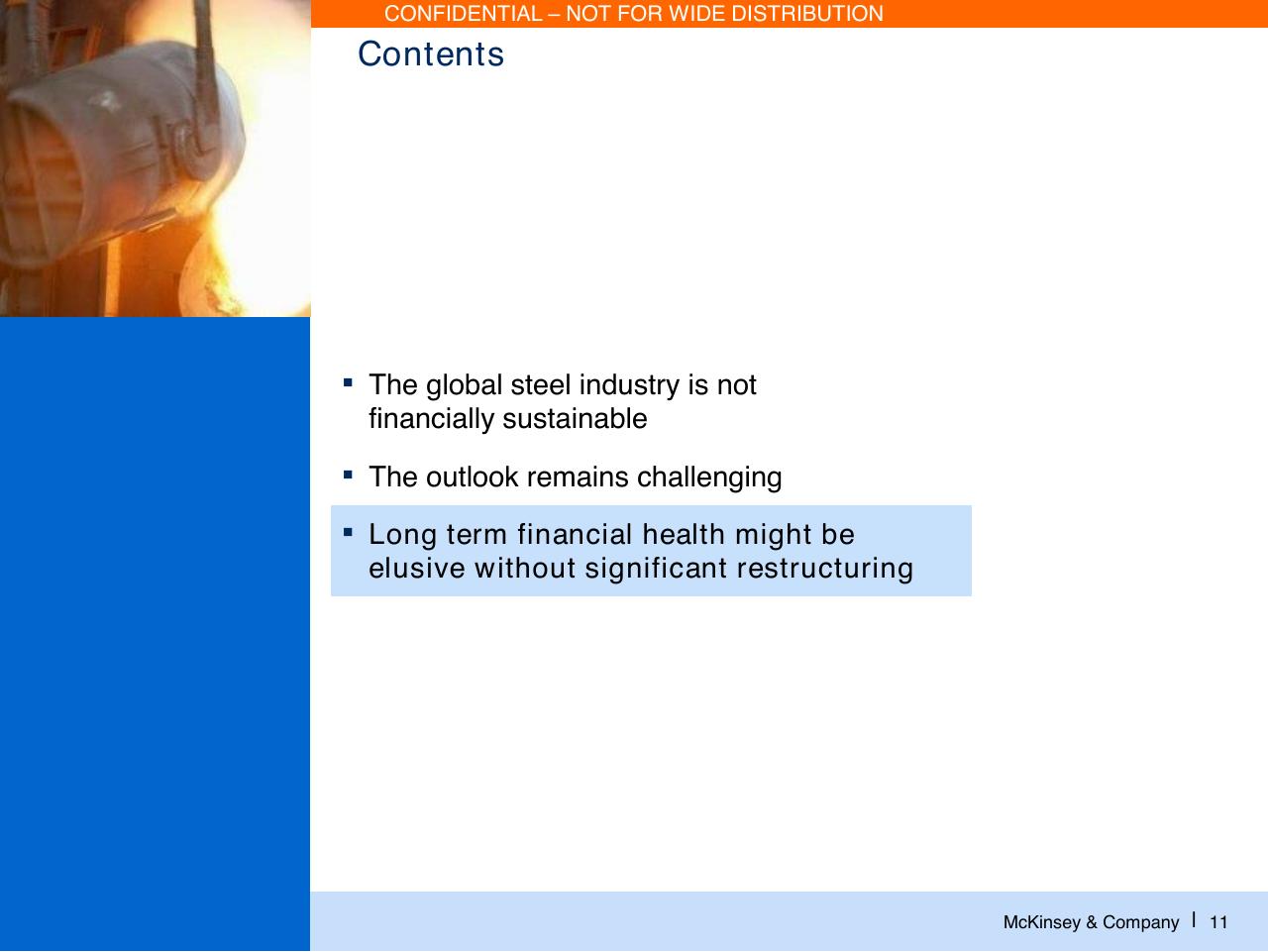 Section Divider slide 12 from Laying The Foundations For A Financially Sound Industry