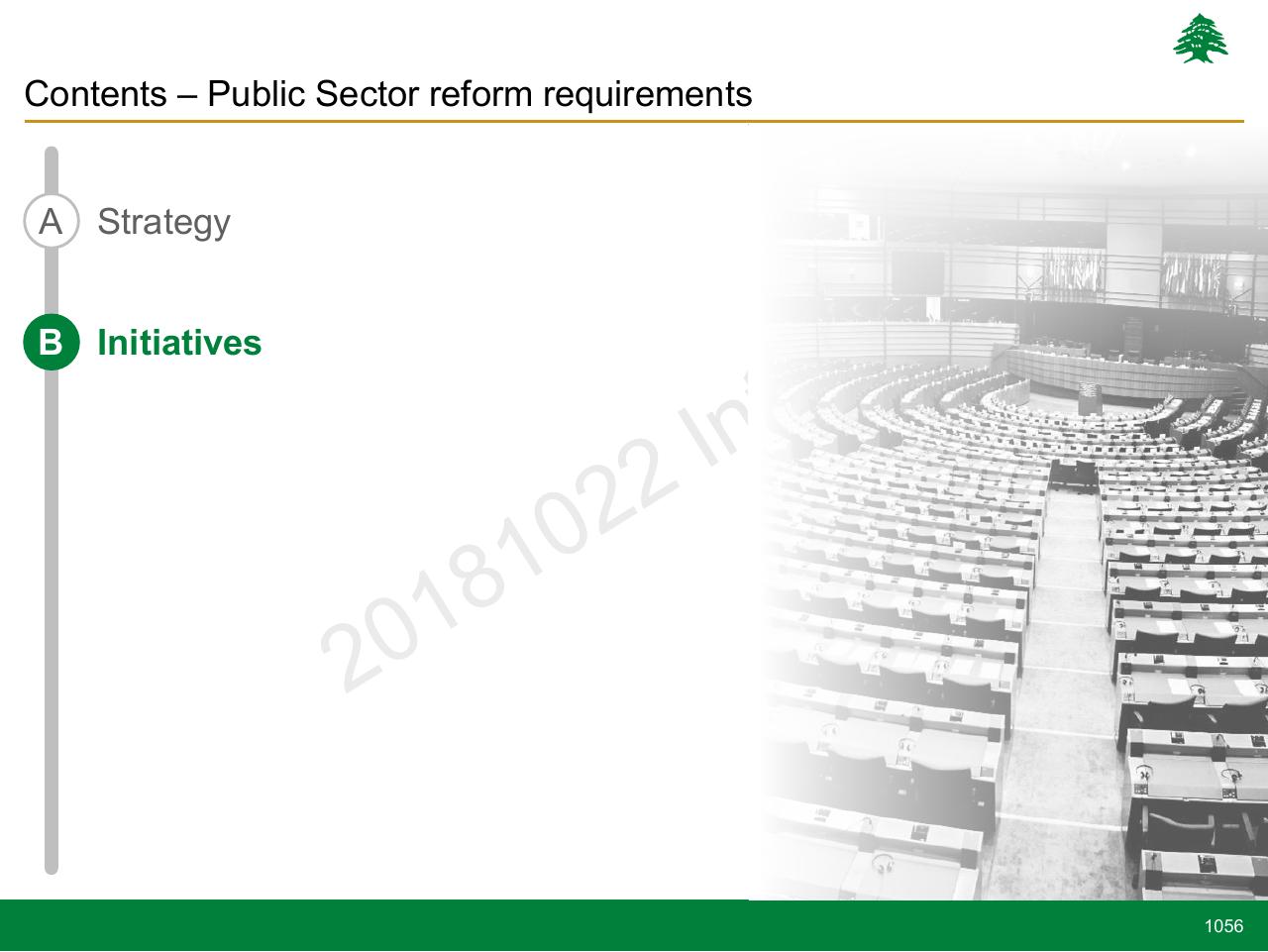 Section Divider slide 1056 from Lebanon Economic Vision