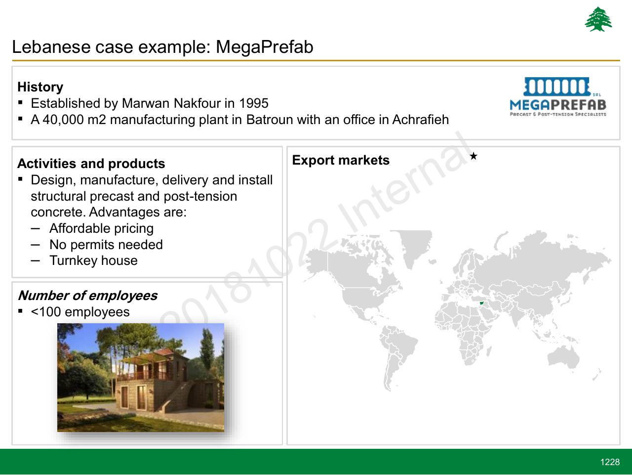 Case Study slide 1228 from Lebanon Economic Vision