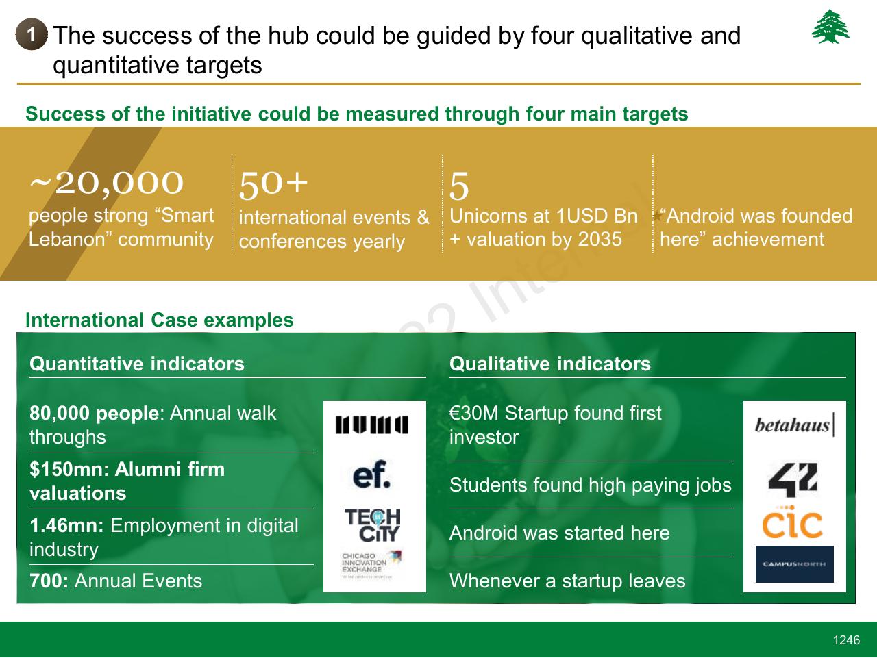 Dashboard slide 1246 from Lebanon Economic Vision