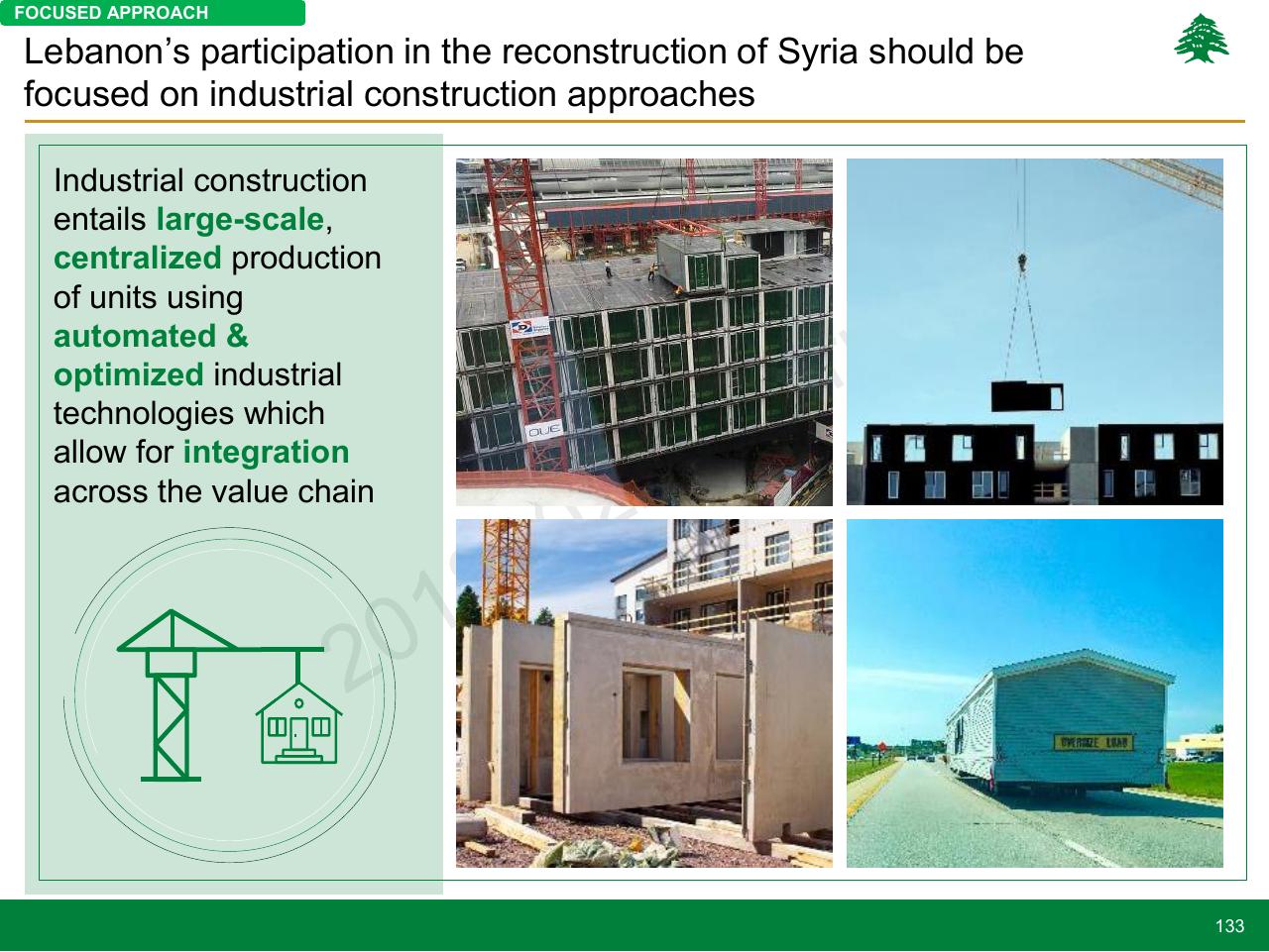 Text slide 133 from Lebanon Economic Vision