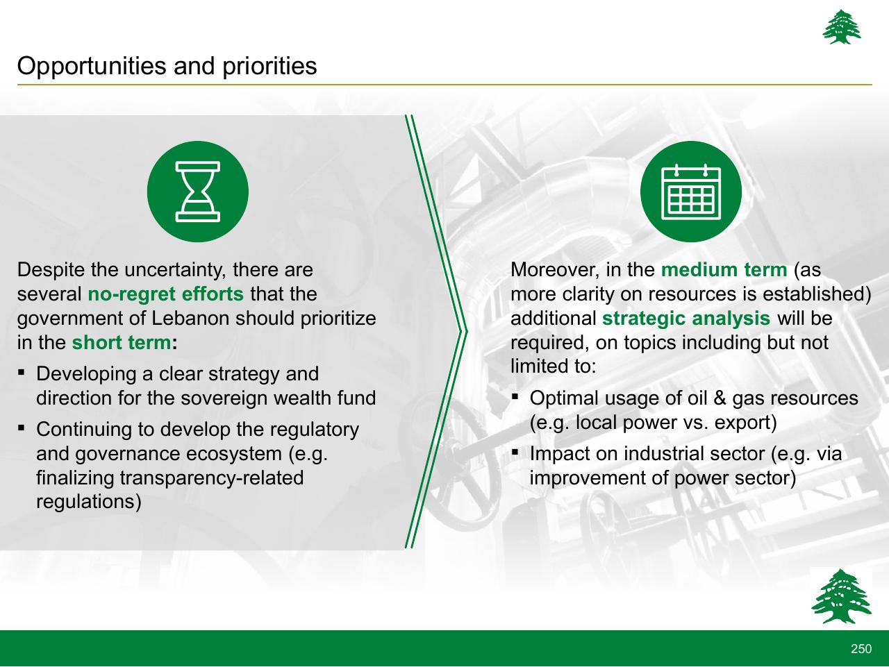 Comparison slide 250 from Lebanon Economic Vision