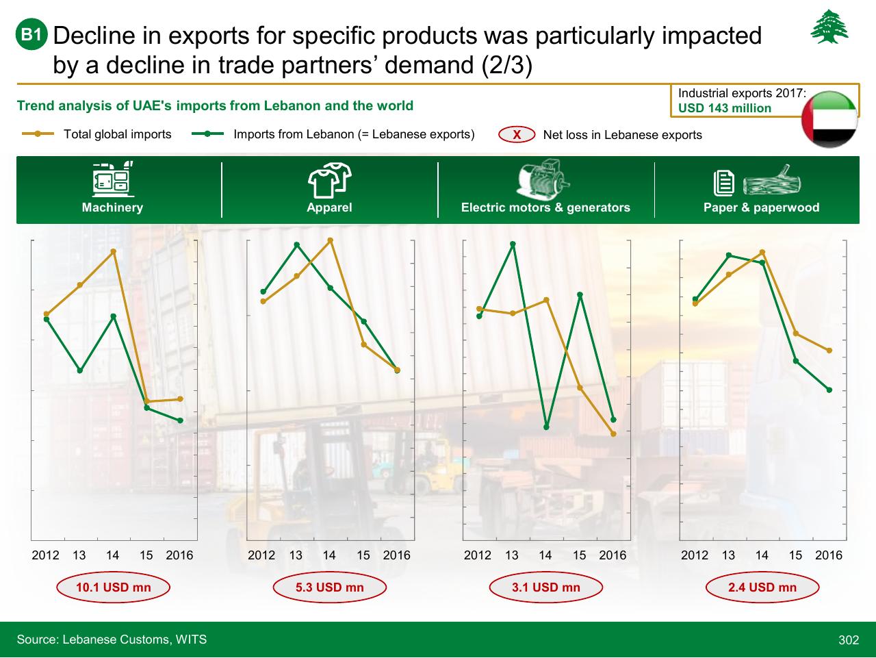 Chart slide 302 from Lebanon Economic Vision