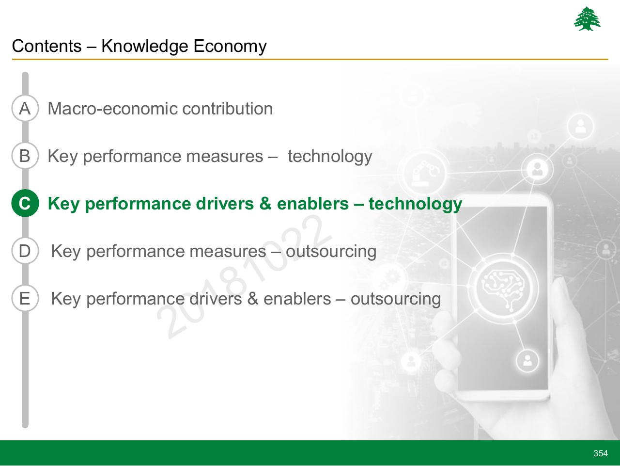 Section Divider slide 354 from Lebanon Economic Vision