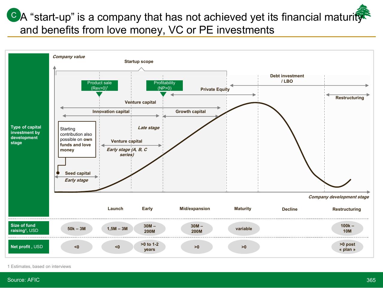 Chart slide 365 from Lebanon Economic Vision