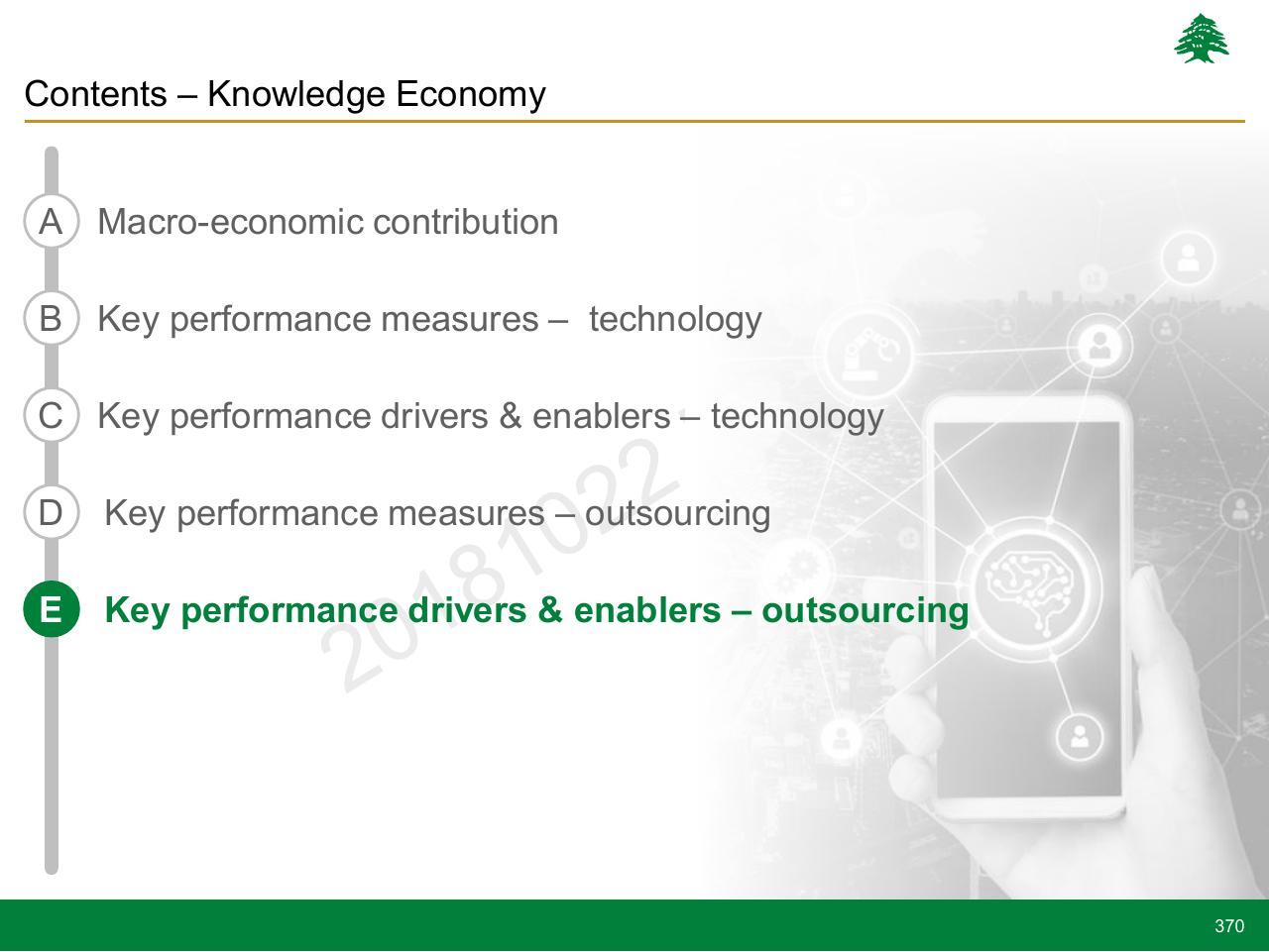 Section Divider slide 370 from Lebanon Economic Vision