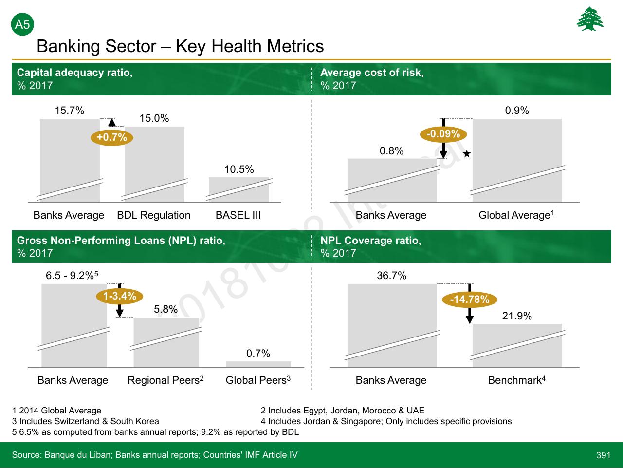 Dashboard slide 391 from Lebanon Economic Vision