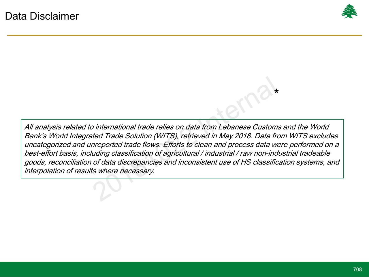 Text slide 708 from Lebanon Economic Vision