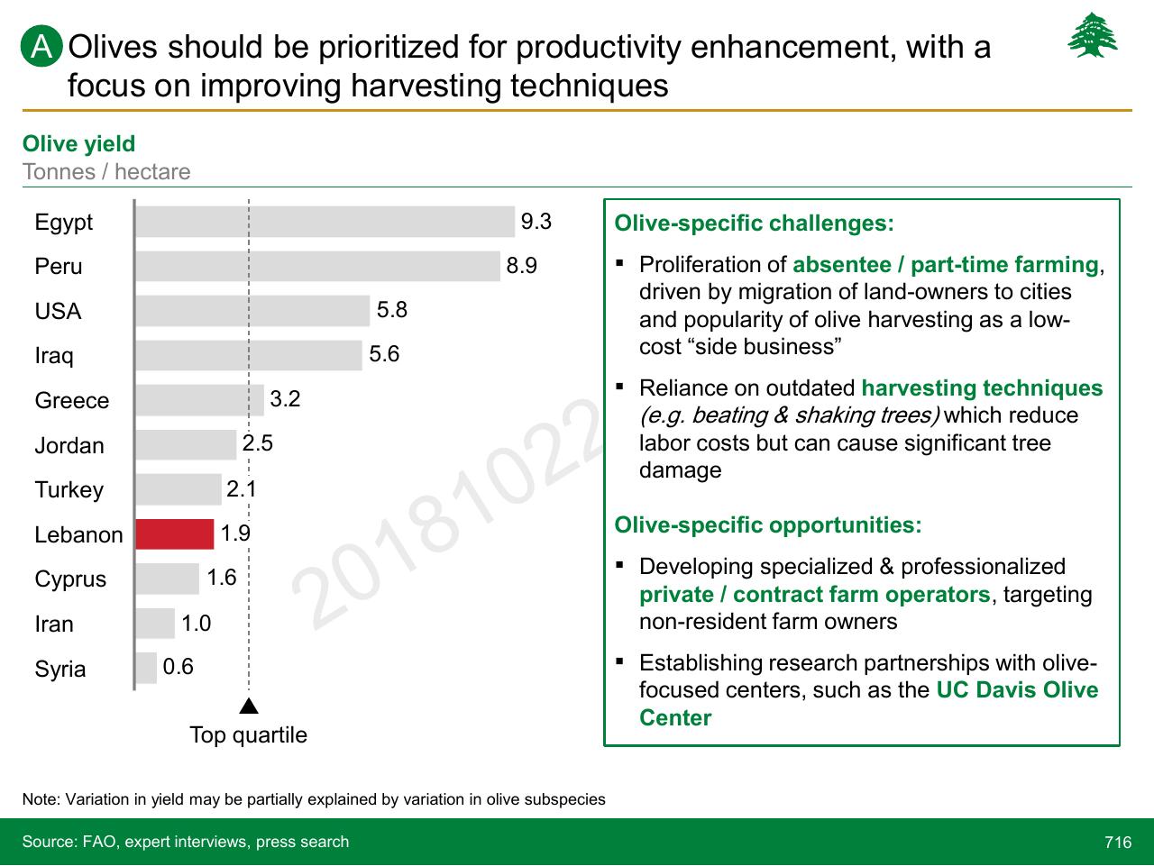 Chart slide 716 from Lebanon Economic Vision