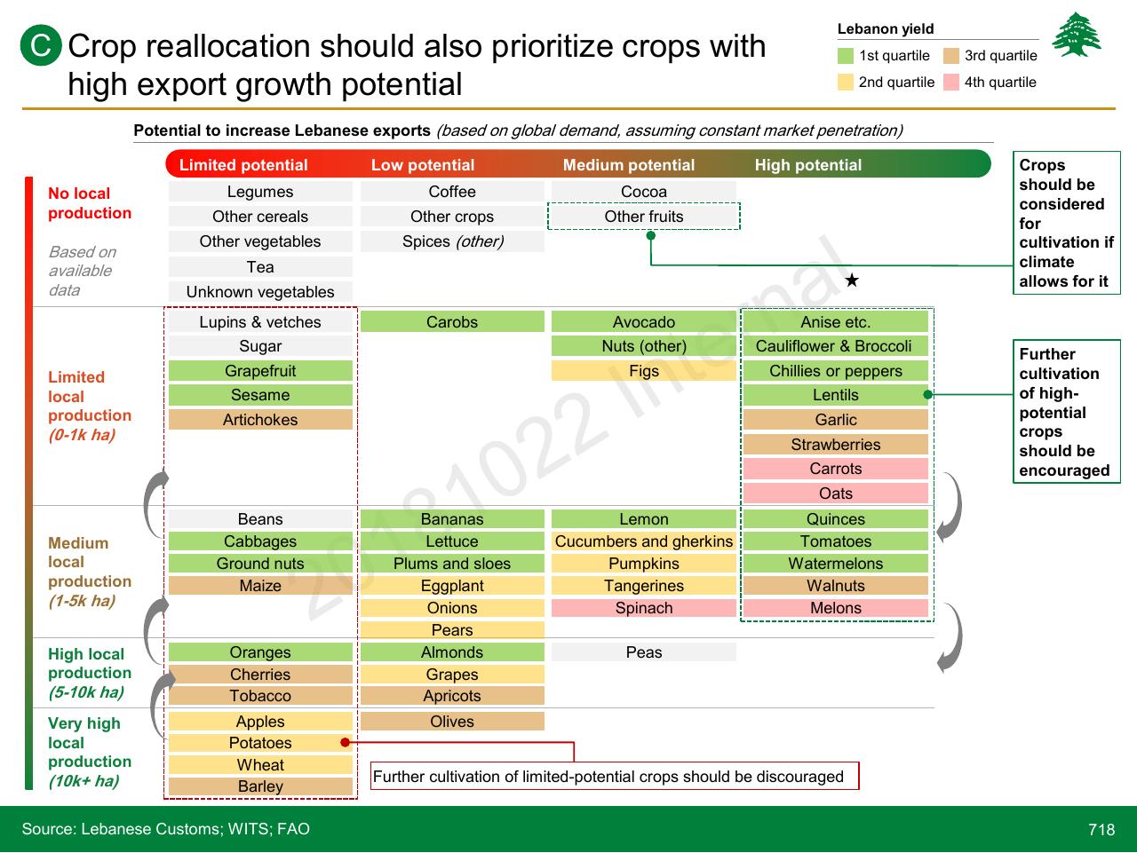 Framework slide 718 from Lebanon Economic Vision