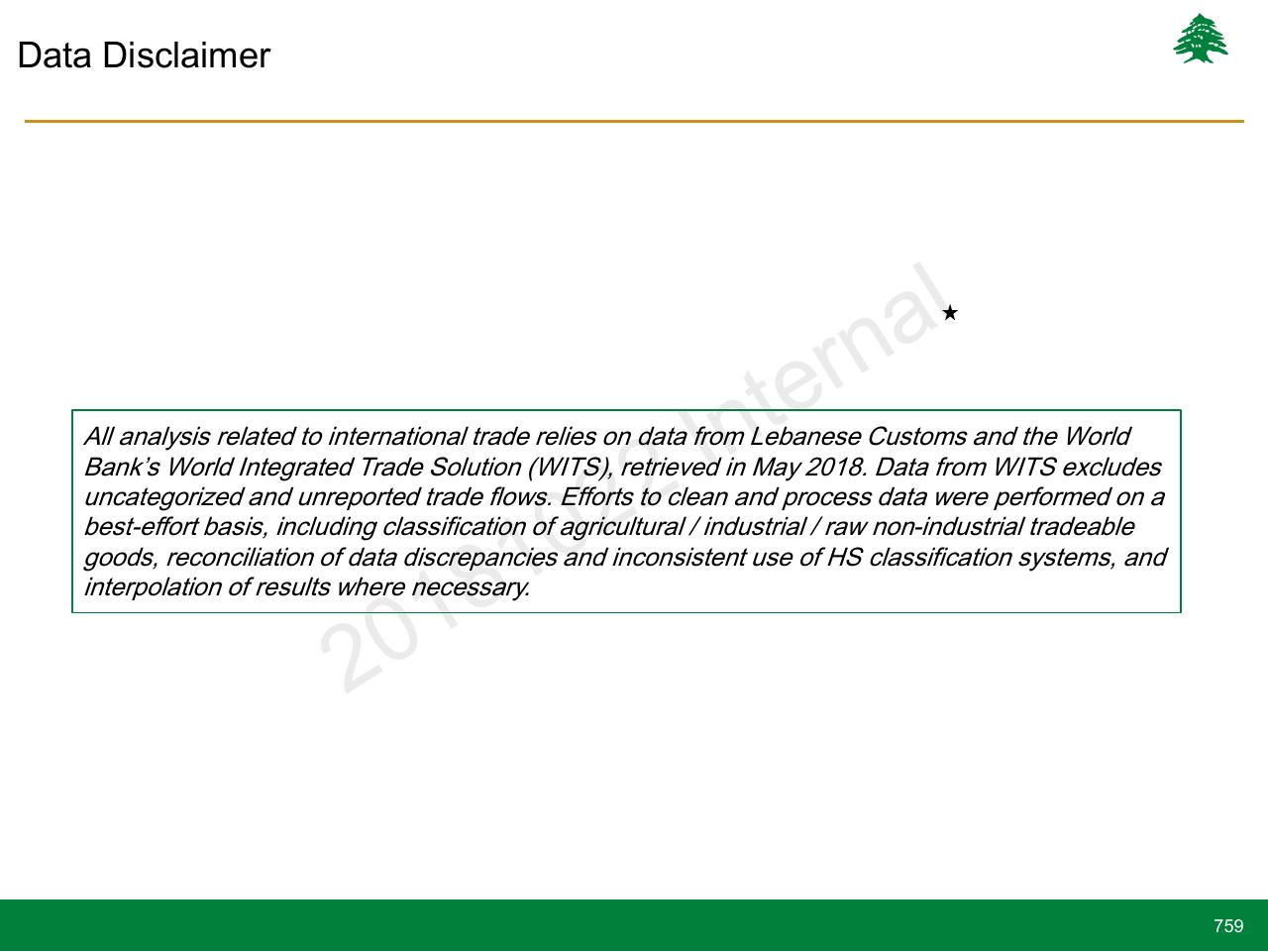 Text slide 759 from Lebanon Economic Vision