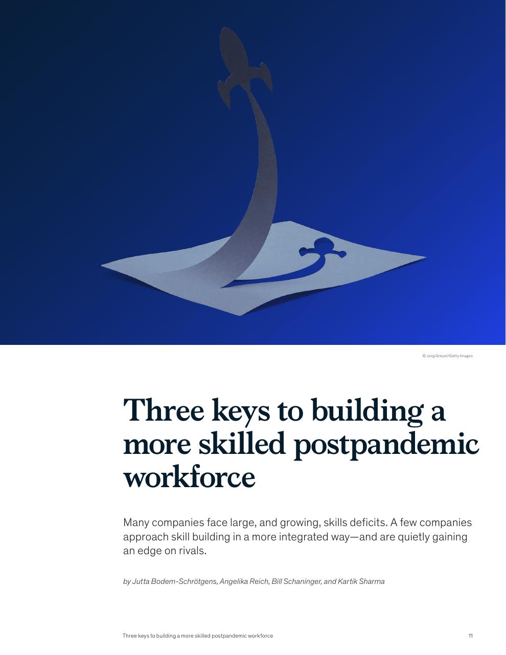 Cover slide 13 from McKinsey Global Surveys 2021 A Year In Review