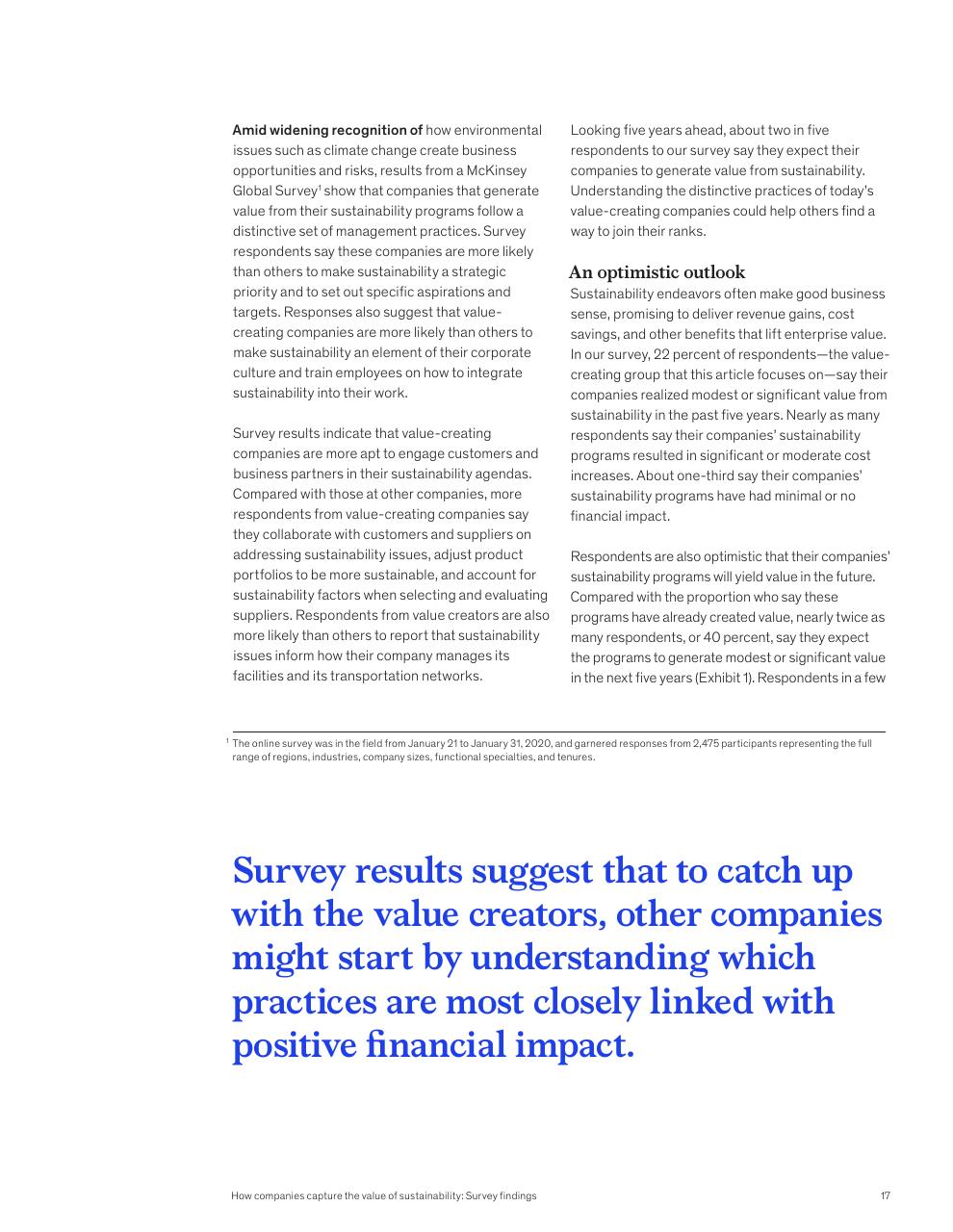 Text slide 19 from McKinsey Global Surveys 2021 A Year In Review