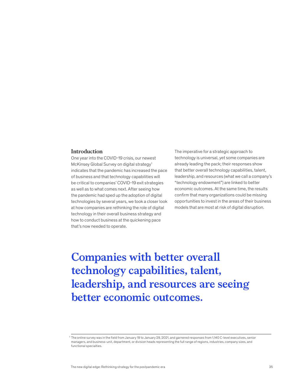 Text slide 37 from McKinsey Global Surveys 2021 A Year In Review