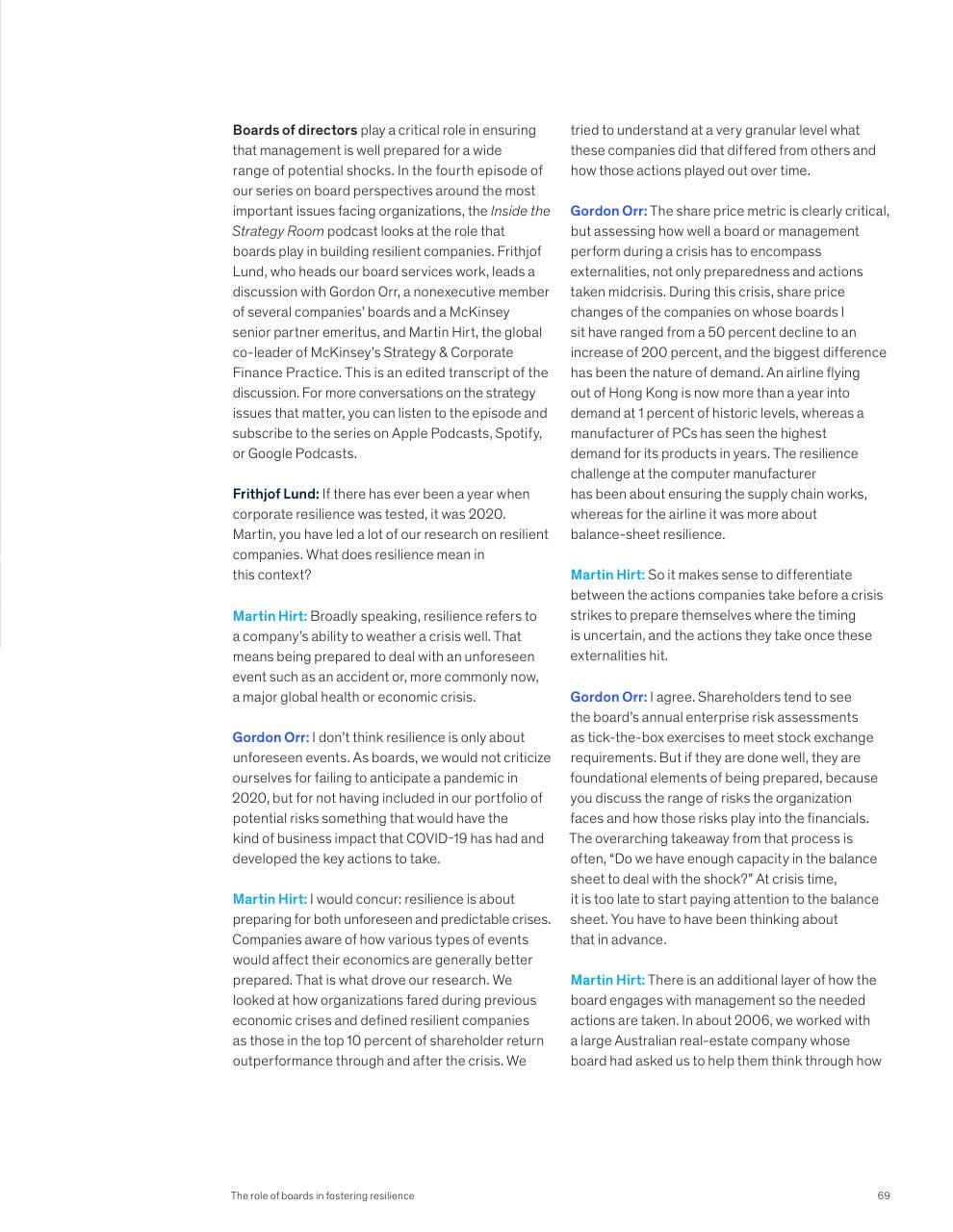 Text slide 71 from McKinsey Global Surveys 2021 A Year In Review