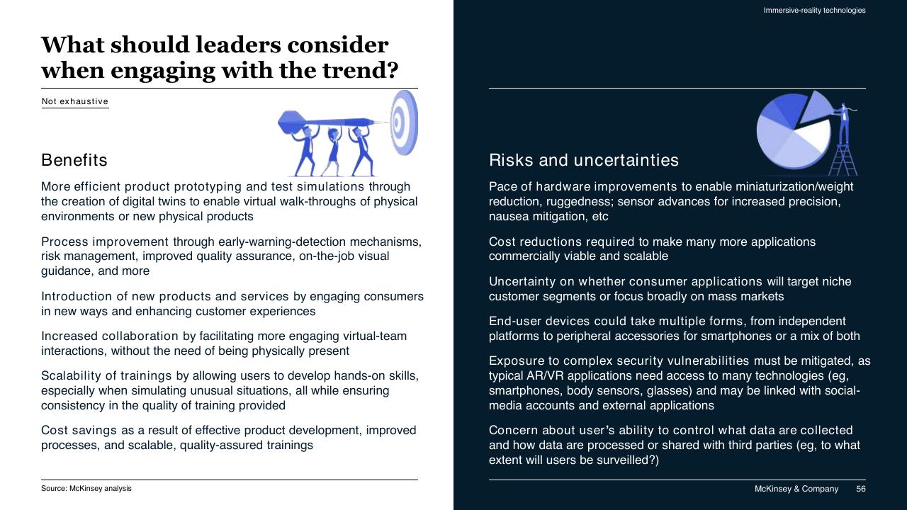 Comparison slide 56 from McKinsey Technology Trends Outlook 2022 Report McKinsey