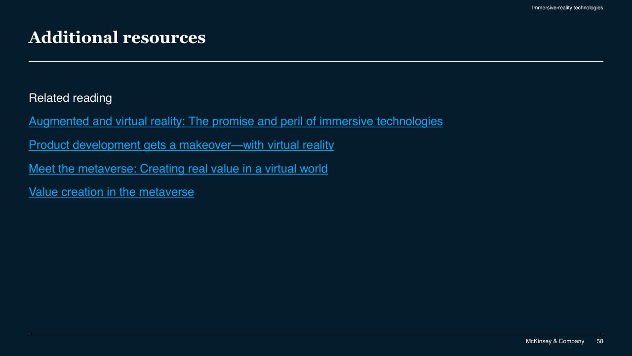 Text slide 58 from McKinsey Technology Trends Outlook 2022 Report McKinsey