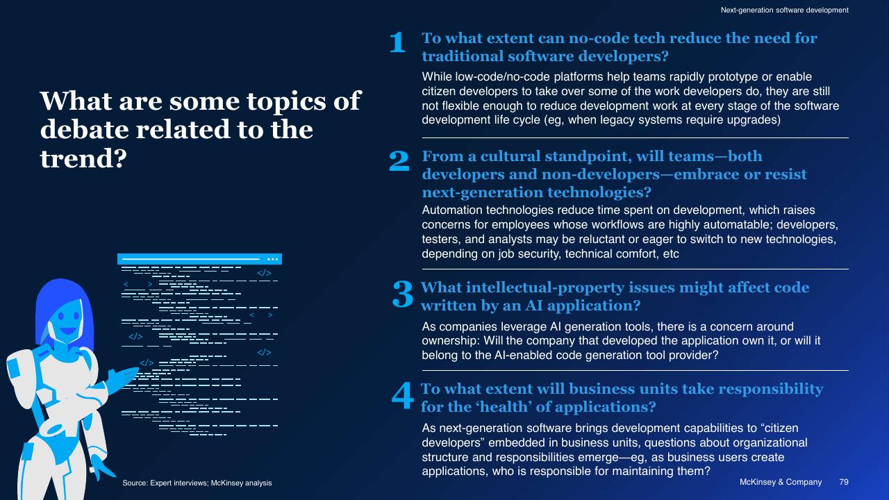 Process slide 79 from McKinsey Technology Trends Outlook 2022 Report McKinsey