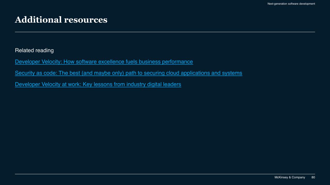 Text slide 80 from McKinsey Technology Trends Outlook 2022 Report McKinsey