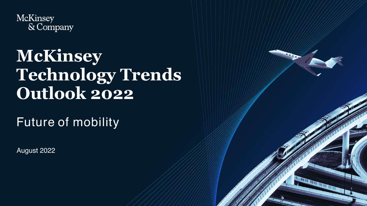 Cover slide 149 from McKinsey Technology Trends Outlook 2022 Report McKinsey