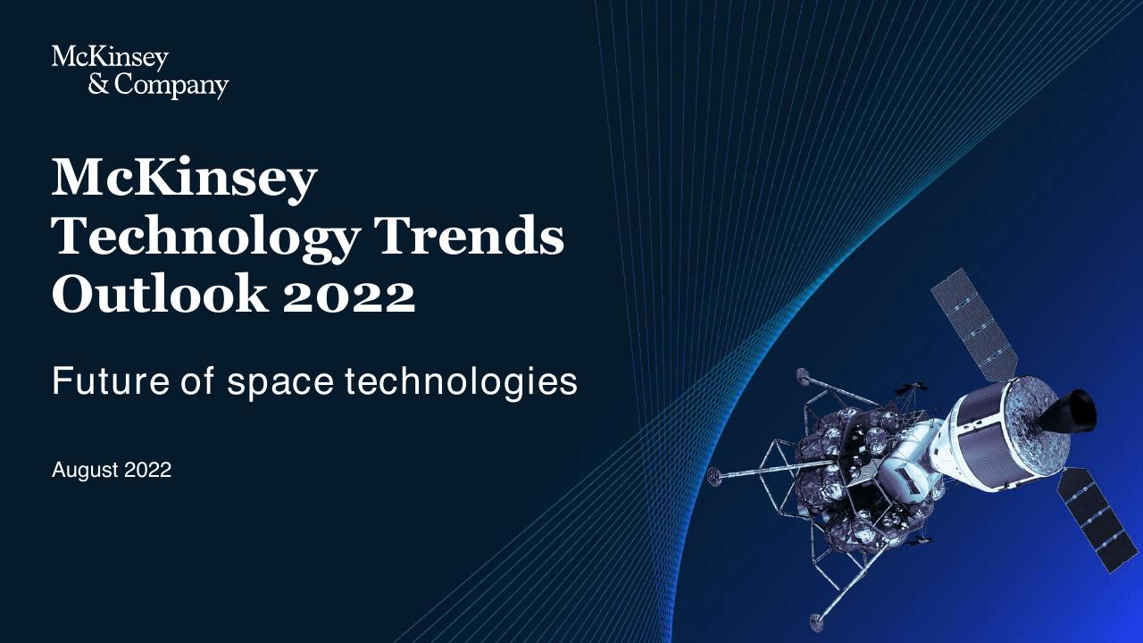 Cover slide 162 from McKinsey Technology Trends Outlook 2022 Report McKinsey