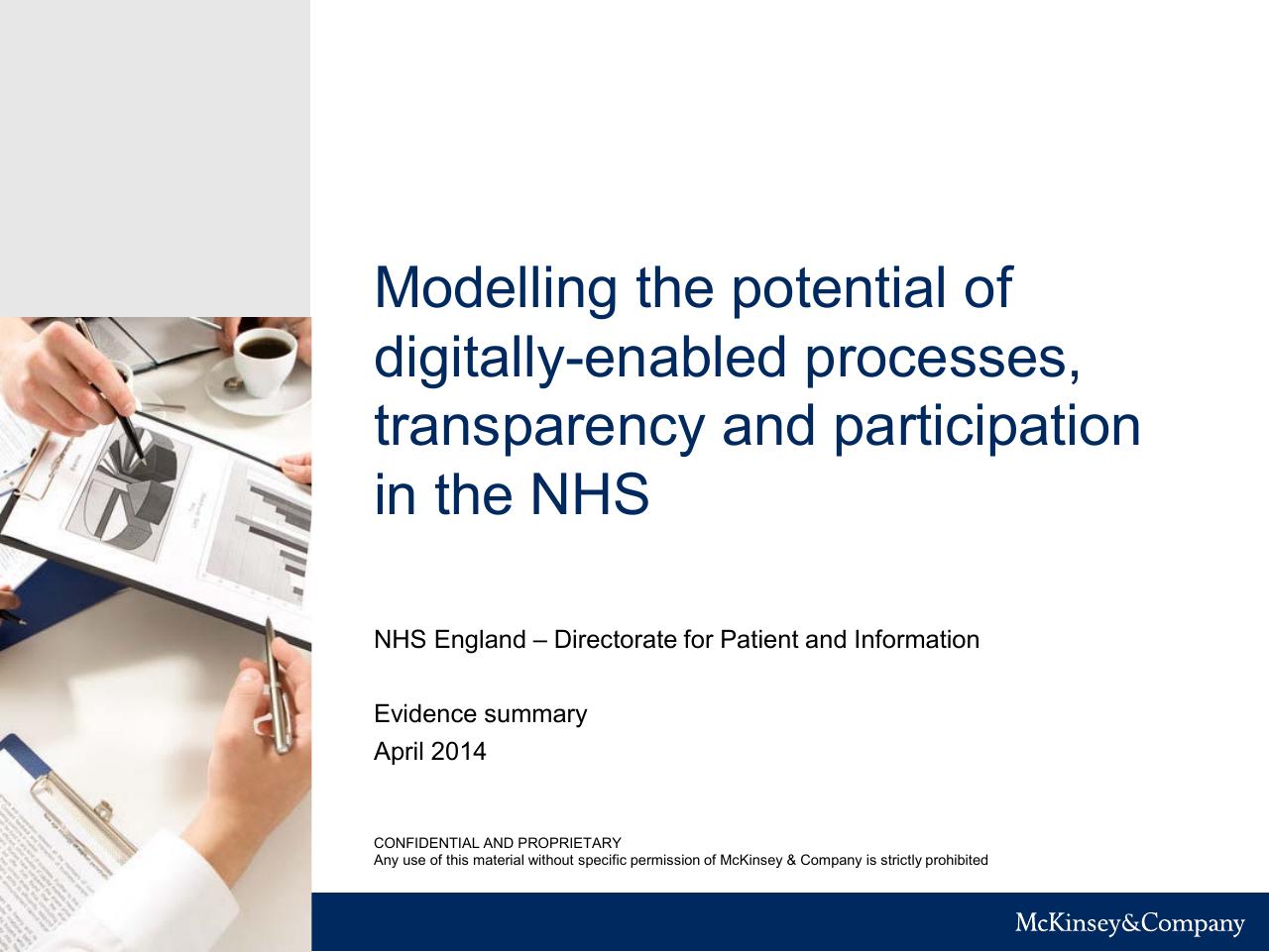 Modelling The Potential Of Digitally Enabled Processes Transparency And Participation In The Nhs consulting deck cover