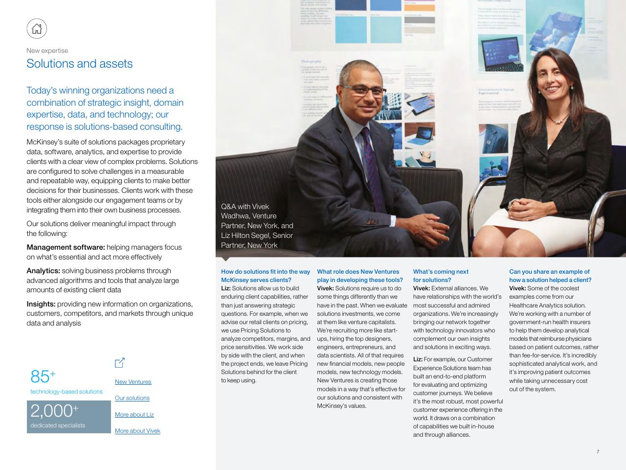 Text slide 7 from New At McKinsey Making A Difference
