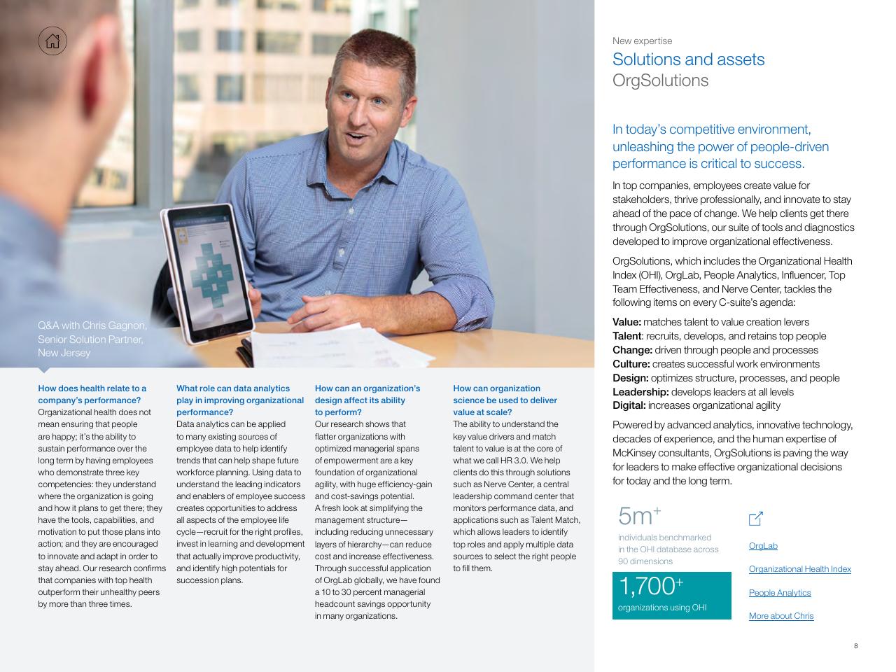 Text slide 8 from New At McKinsey Making A Difference