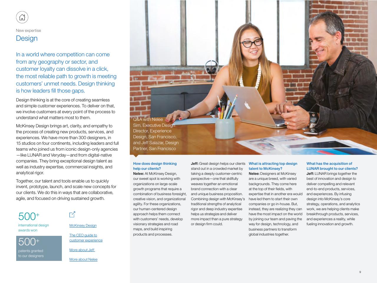 Text slide 9 from New At McKinsey Making A Difference