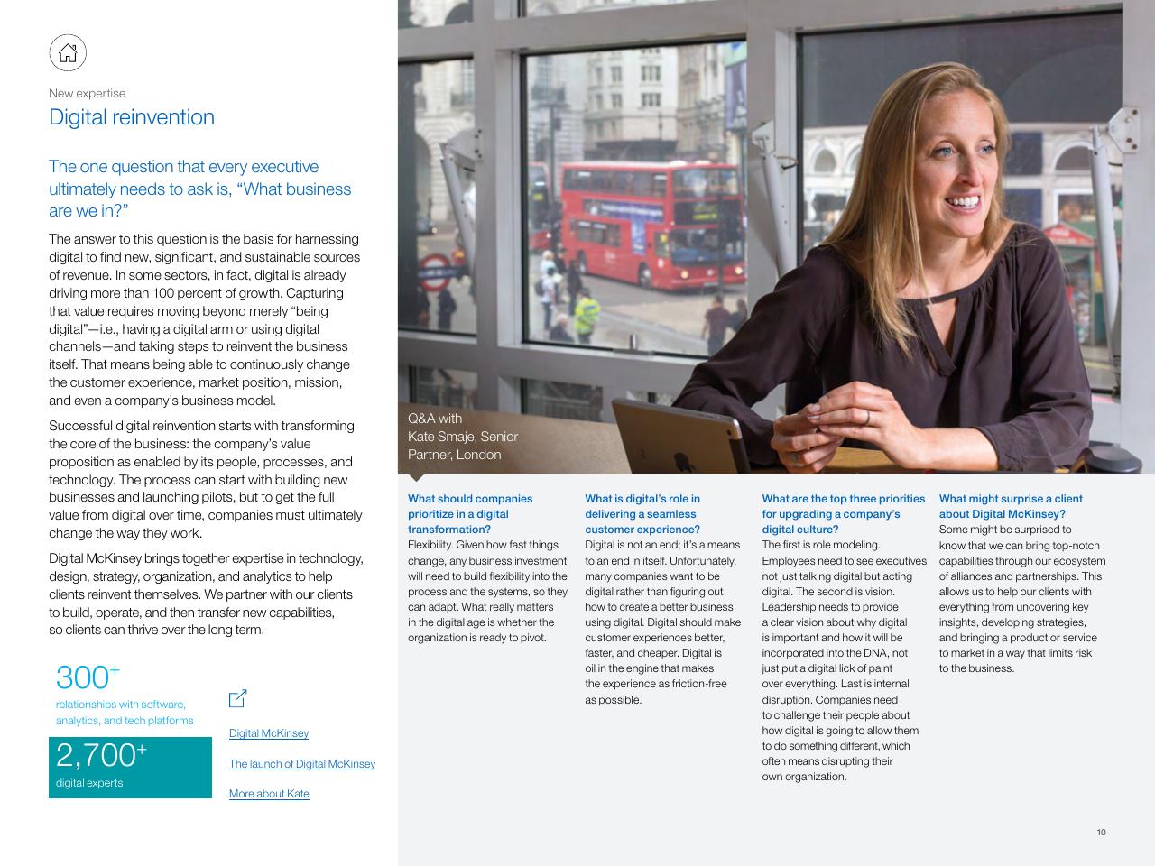 Text slide 10 from New At McKinsey Making A Difference