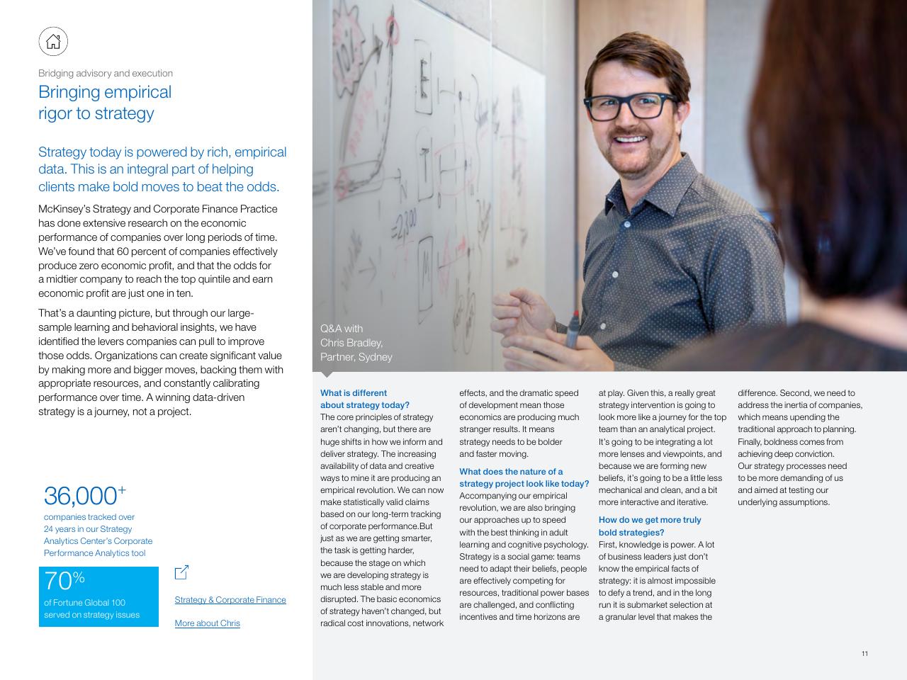 Text slide 11 from New At McKinsey Making A Difference