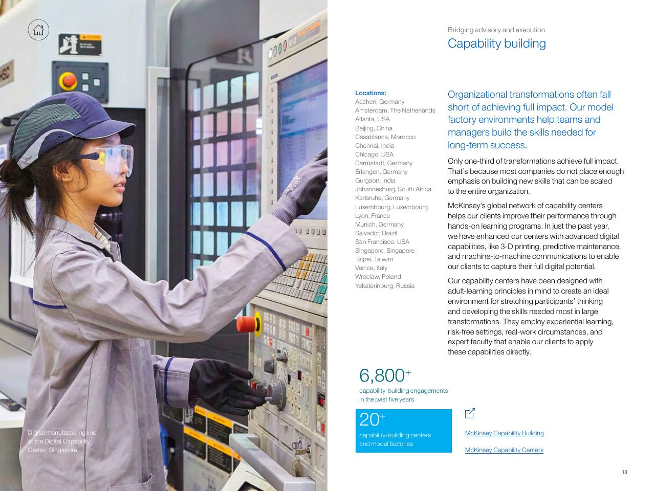 Text slide 13 from New At McKinsey Making A Difference